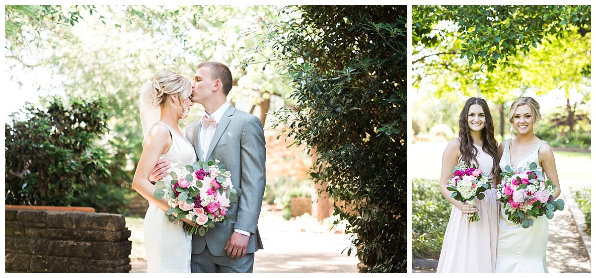 Texas Discovery Garden Spring Wedding Pink wedding flowers