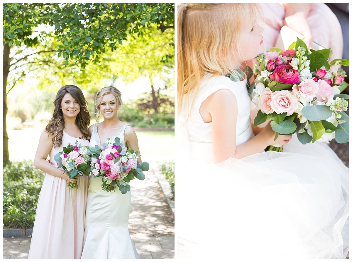 Texas Discovery Garden Spring Wedding Pink wedding flowers