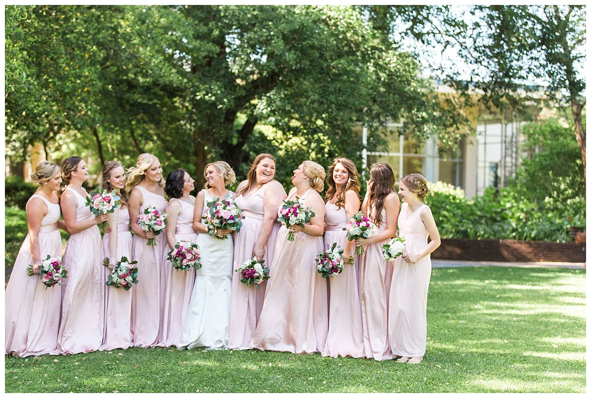 Texas Discovery Garden Spring Wedding Pink wedding flowers