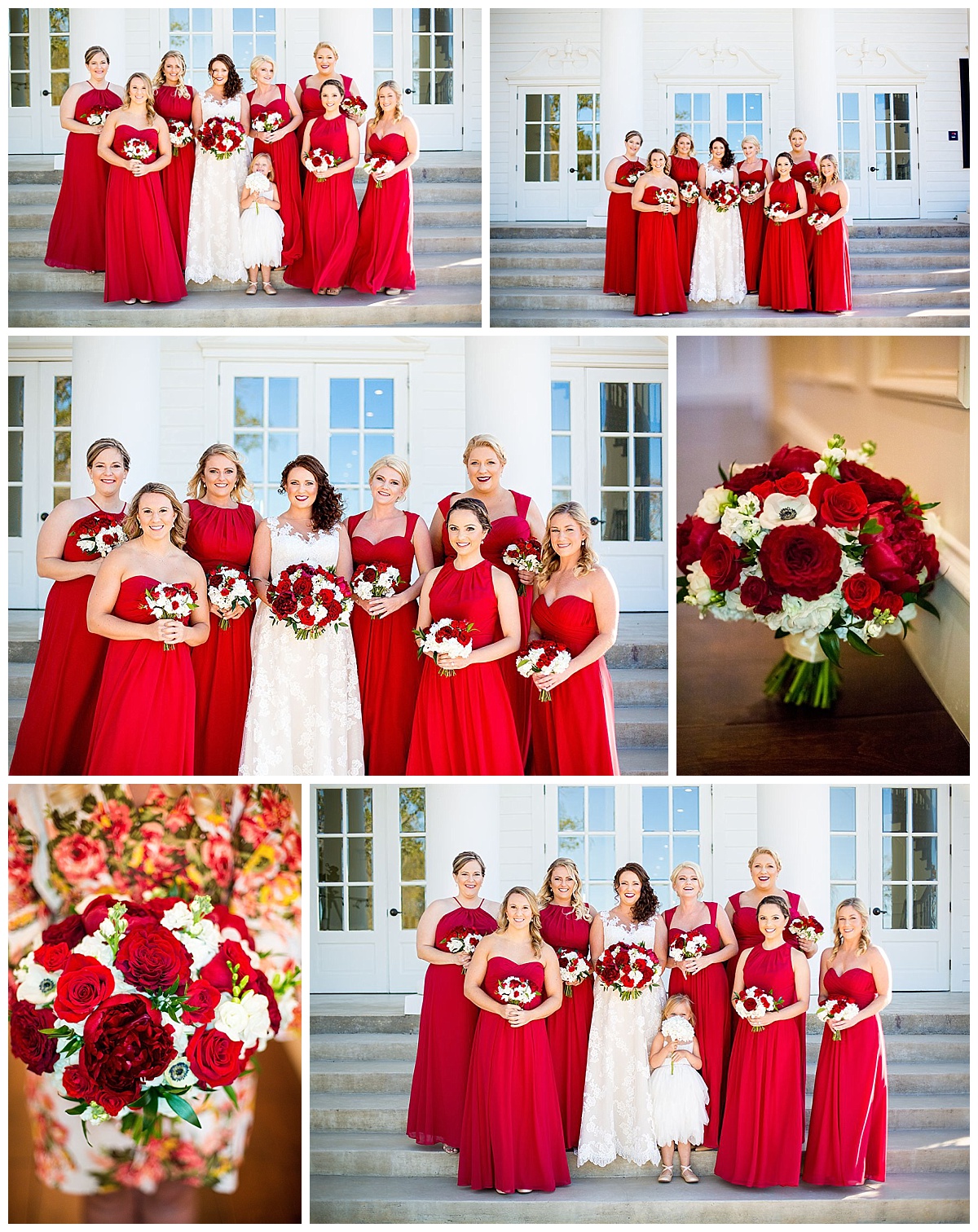 Heather Buckley Photography,Stress Free Events,Dallas Wedding,Aubrey Wedding,Traditional Wedding,The Milestone Mansion Aubrey Wedding,Summer Wedding,Fall Wedding, Wedding Flowers,red flowers,Milestone Wedding flowers, A & L Floral Design