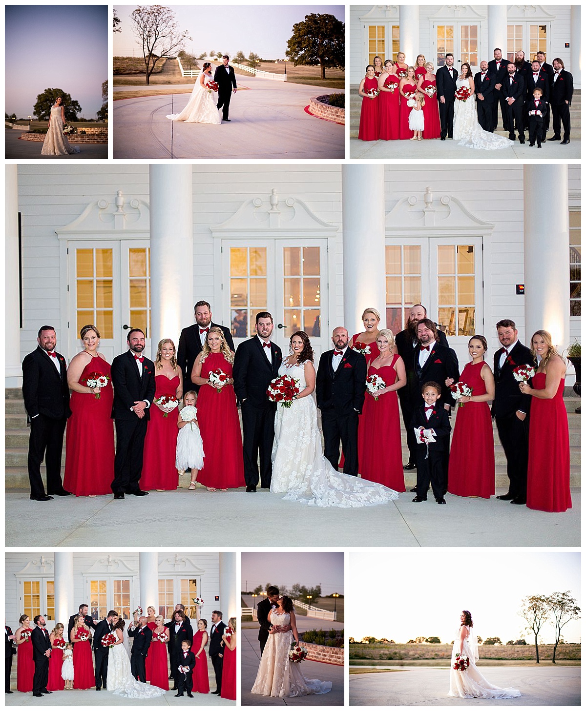 Heather Buckley Photography,Stress Free Events,Dallas Wedding,Aubrey Wedding,Traditional Wedding,The Milestone Mansion Aubrey Wedding,Summer Wedding,Fall Wedding, Wedding Flowers,red flowers,Milestone Wedding flowers, A & L Floral Design