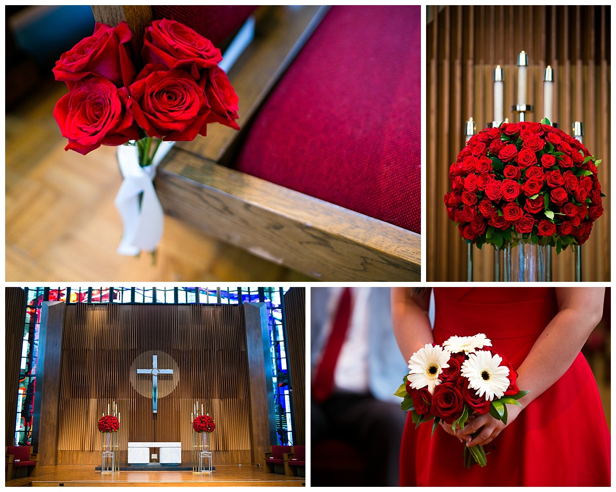 Lovers Lane United Methodist Church Wedding, Plano Wedding, Dallas Wedding, Park City Club, Summer Wedding, Spring Wedding, Wedding Flowers, red and green flowers, traditional wedding Flowers,  A & L Floral Design