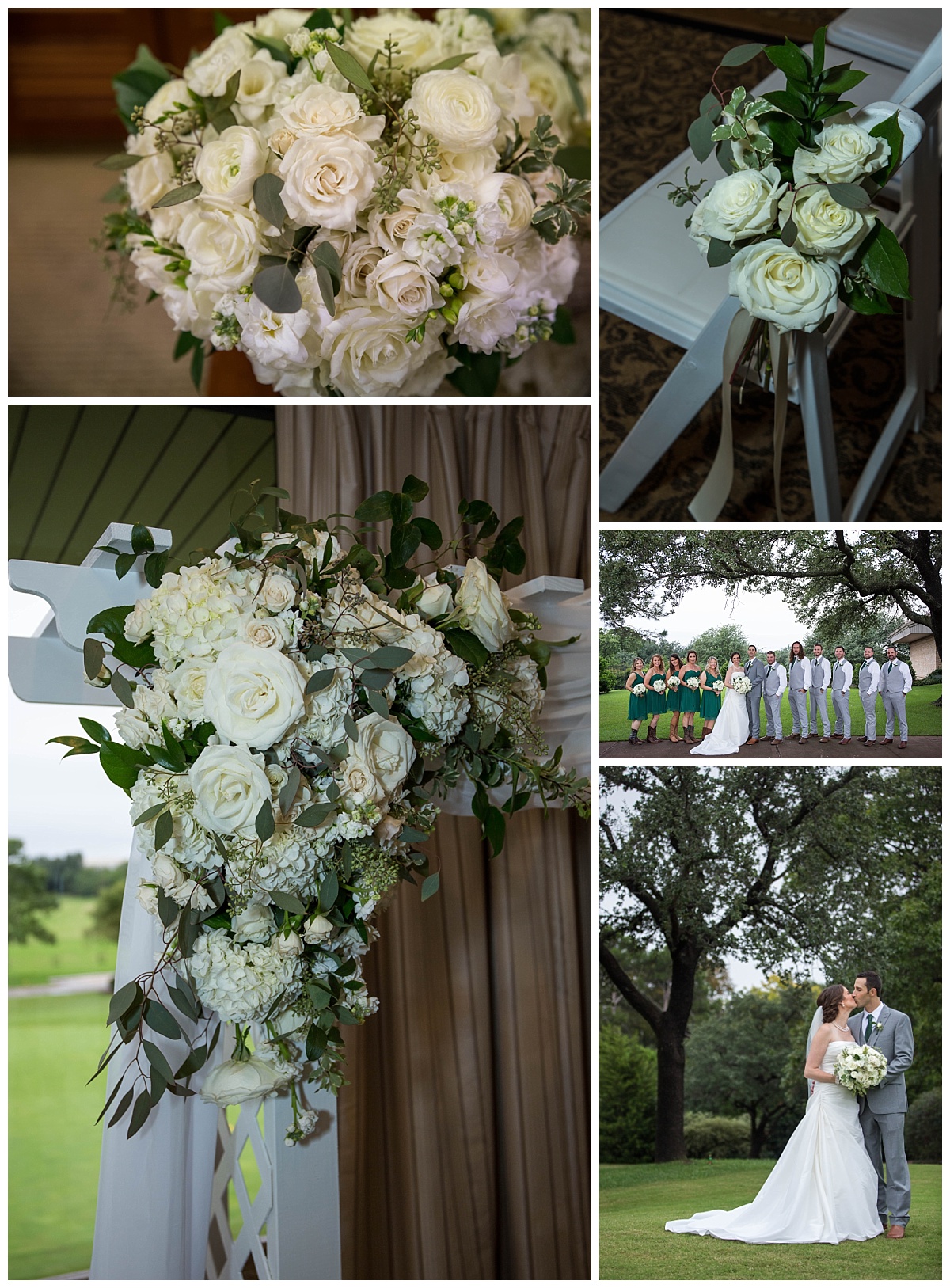 Dallas Wedding, Plano Wedding, Fort Worth Wedding, Bent Tree Country Club Wedding, Summer Wedding, Spring Wedding, Wedding Flowers, ivory and green flowers, traditional wedding Flowers,  A & L Floral Design